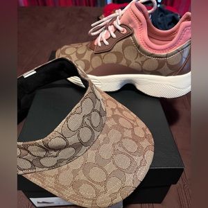 COACH SNEAKERS & VISOR